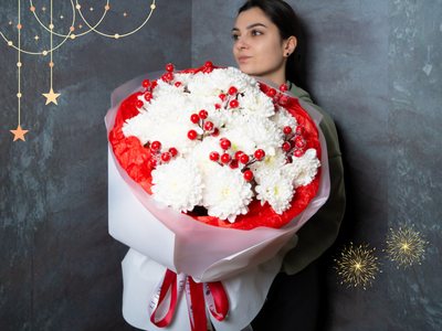 Букет «Снежная симфония» — доставка цветов в Шемонаихе