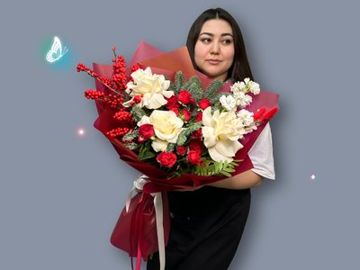 Букет «Снежная королева» — доставка цветов в Шемонаихе