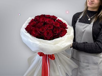 Букет «21 красная роза» — доставка цветов в Шемонаихе